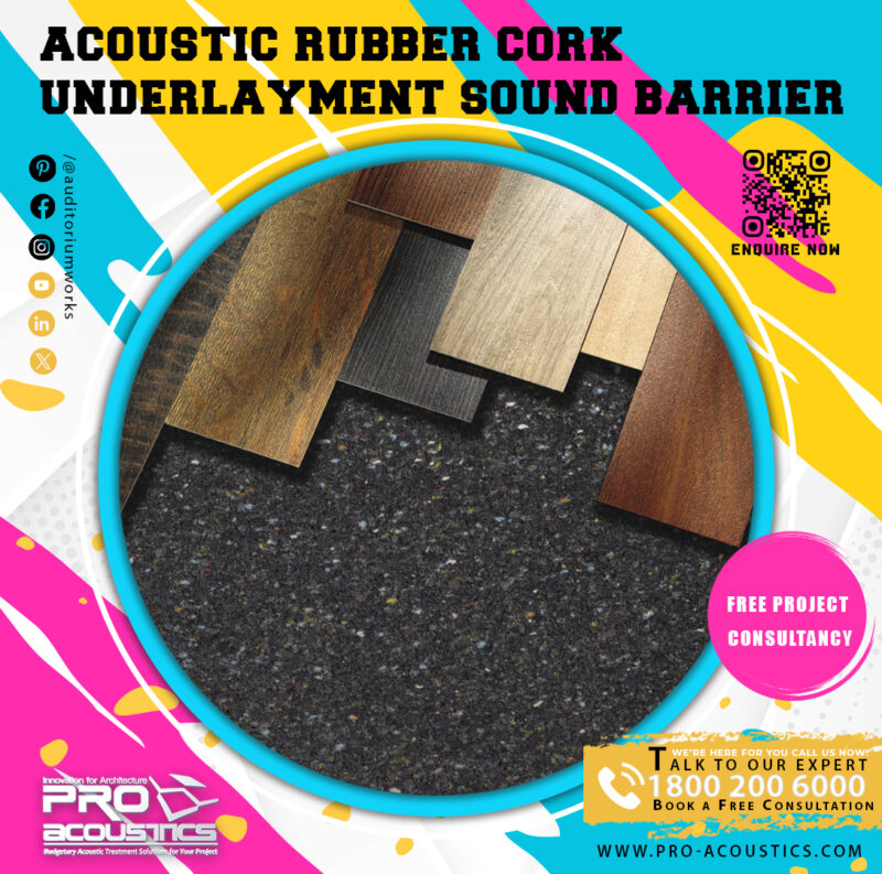 Acoustic Rubber Cork Underlayment Sound Barrier - Image 2