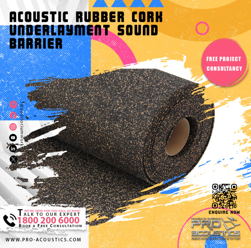 Acoustic Rubber Cork Underlayment Sound Barrier - Image 4