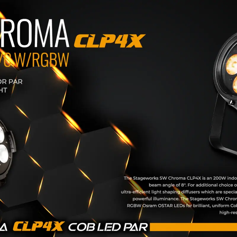 SW CHROME 4 EYE COB PAR