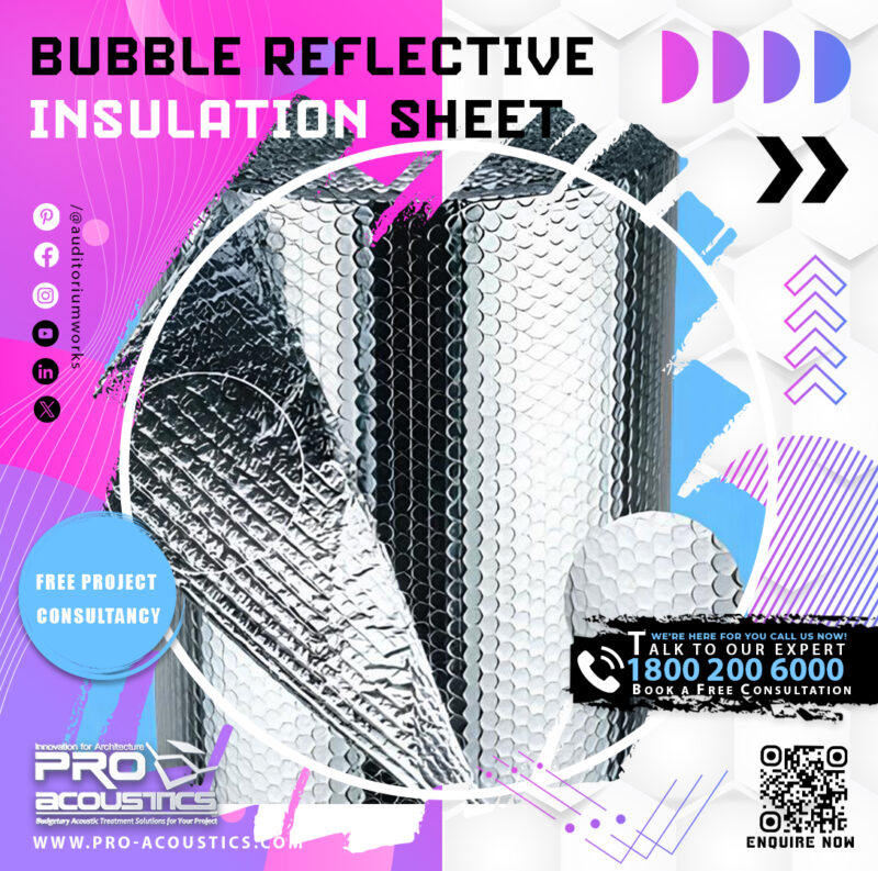 Bubble reflective insulation sheet