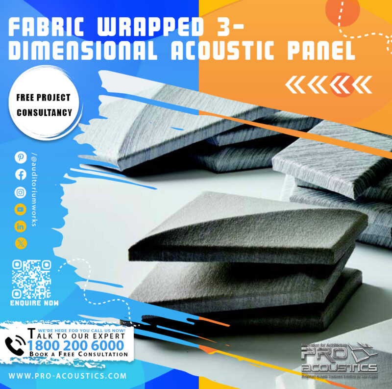 Fabric wrapped 3-Dimensional Acoustic Panel - Image 2