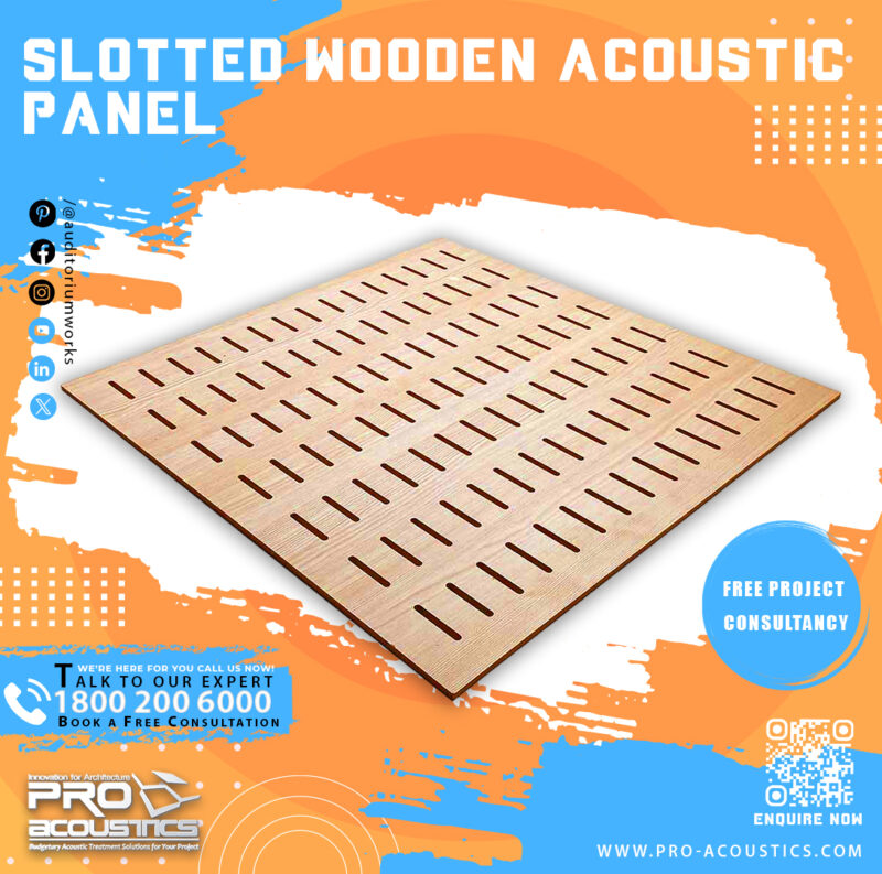 Slotted Wooden Acoustic panel - Image 4