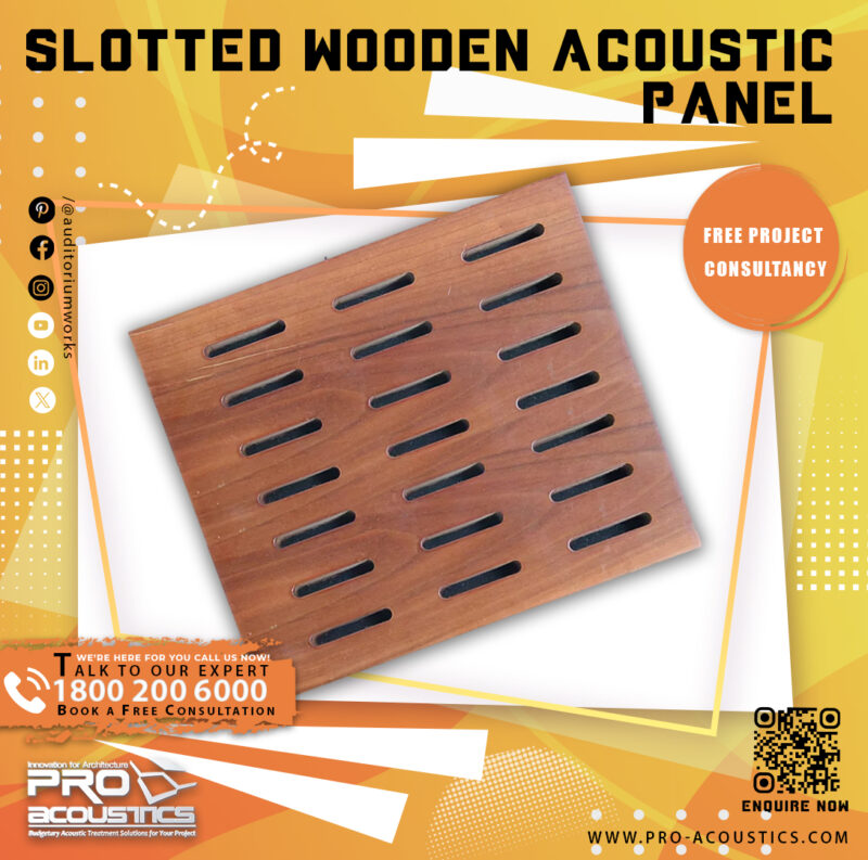 Slotted Wooden Acoustic panel - Image 3