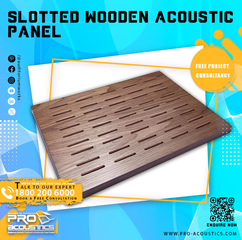 Slotted Wooden Acoustic panel - Image 2