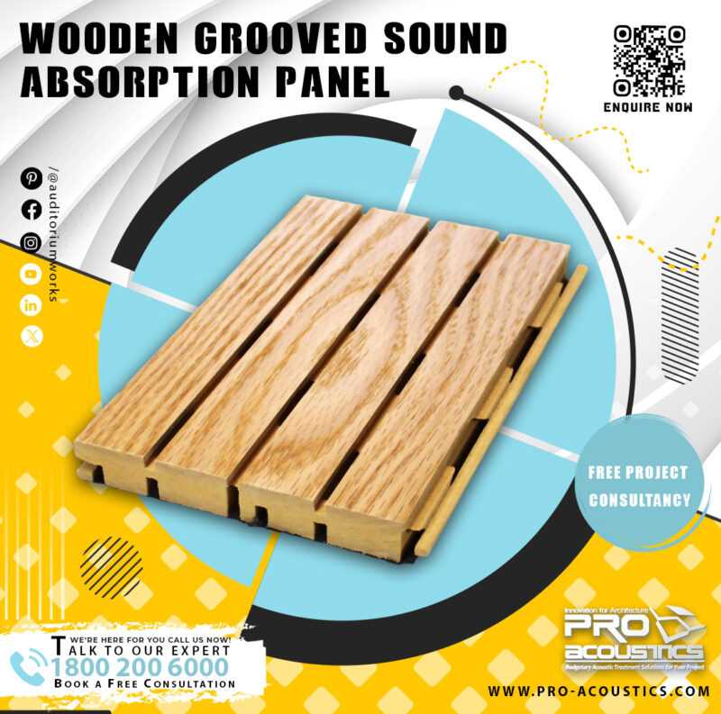 Wooden Grooved Sound Absorption Panel - Image 5