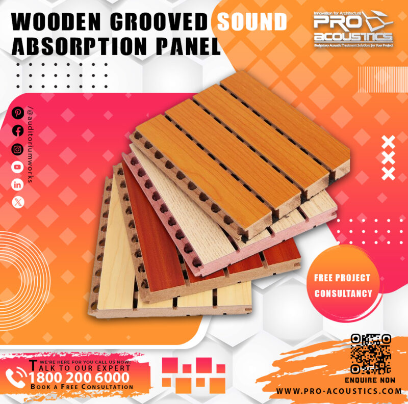 Wooden Grooved Sound Absorption Panel - Image 6