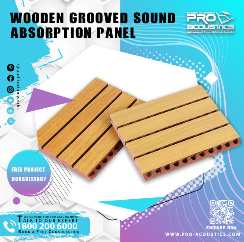 Wooden Grooved Sound Absorption Panel - Image 7