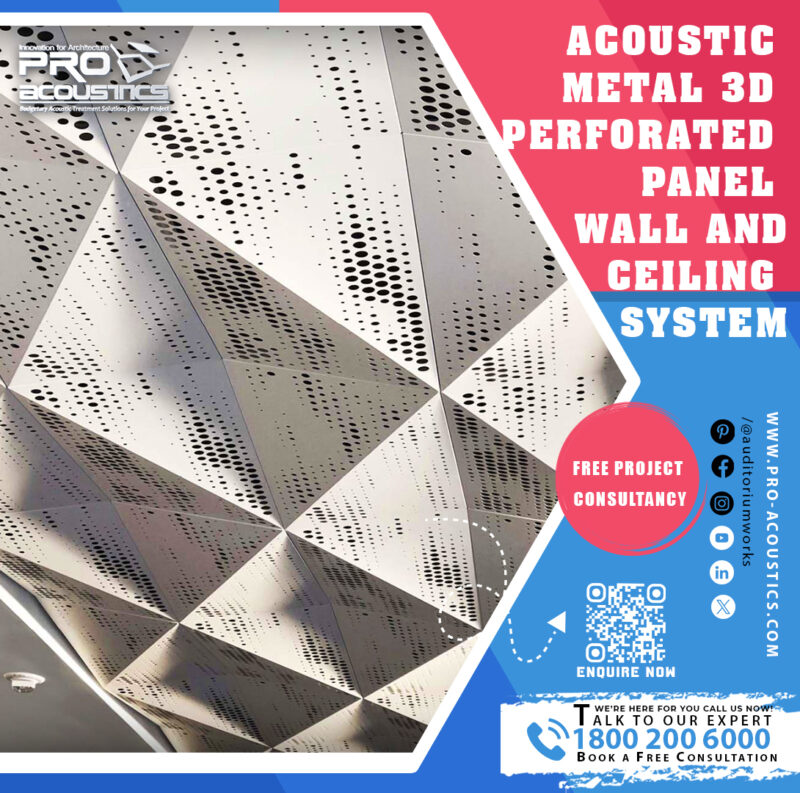 Acoustic Metal 3D Perforated Panel Wall and Ceiling System - Image 4