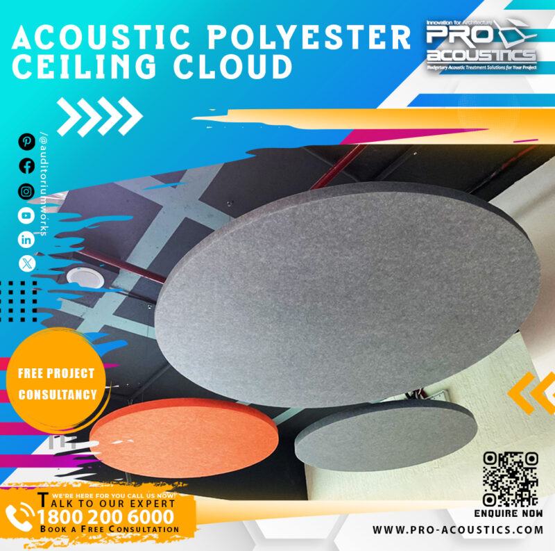 Acoustic Polyester Ceiling Cloud - Image 3