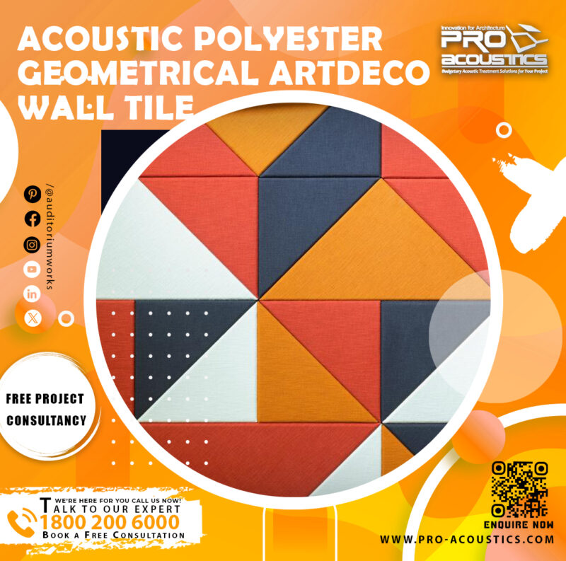 Acoustic Polyester Geometrical ArtDeco wall Tile - Image 4