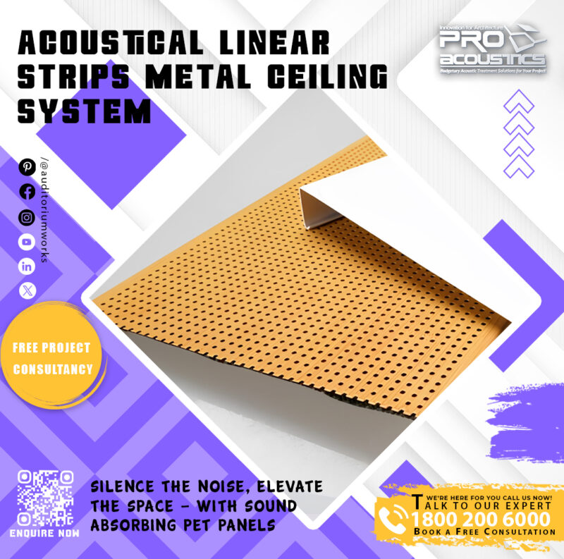 Acoustical Linear Metal Strips Ceiling System - Image 2