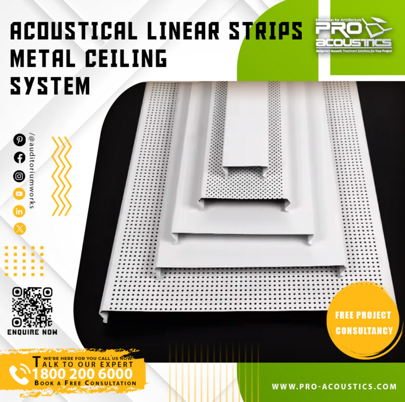 Acoustical Linear Metal Strips Ceiling System - Image 4