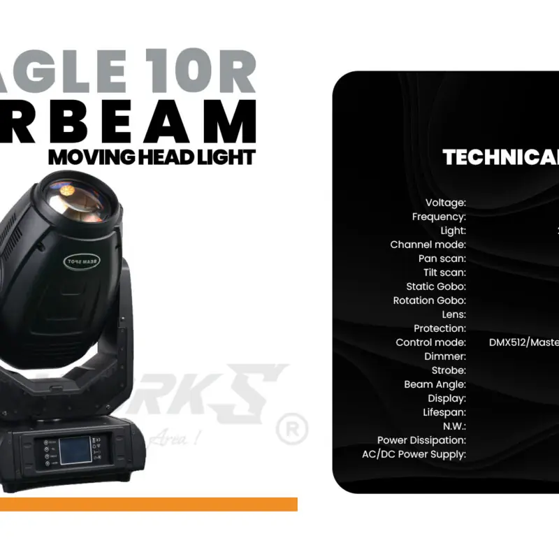 SW EAGLE 10R SUPER BEAM MOVING HEADLIGHT