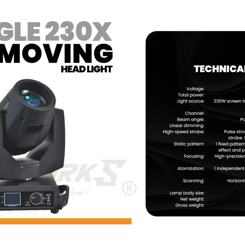 SW EAGLE 230X BEAM MOVING HEADLIGHT