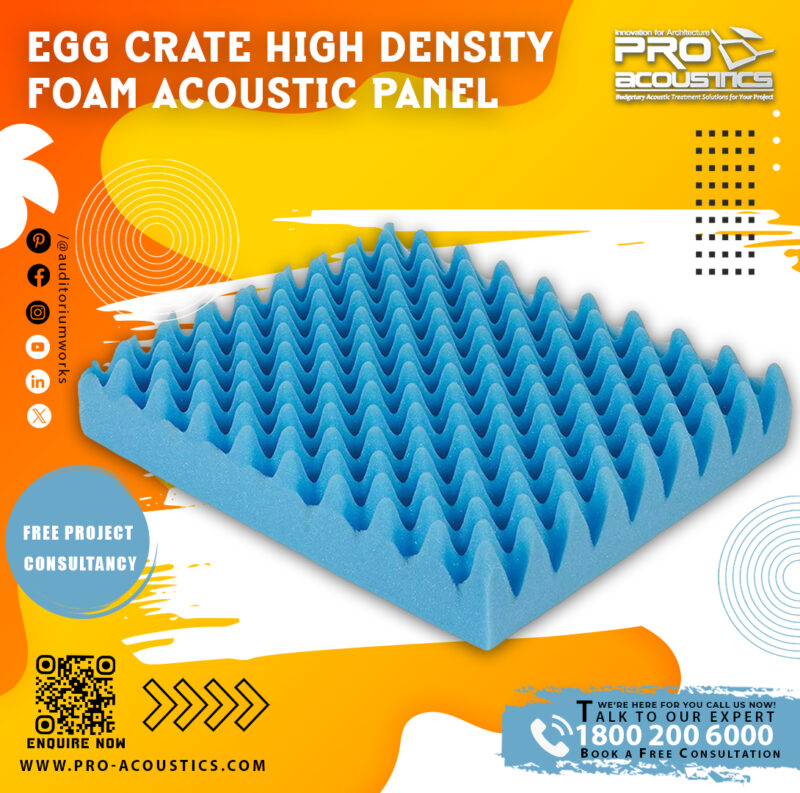 Egg crate High density Foam Acoustic Panel - Image 2