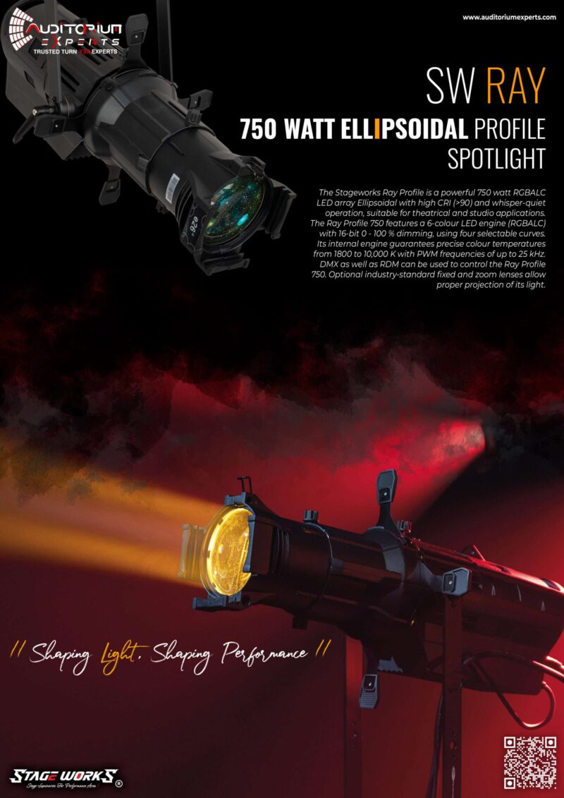 SW RAY 750 Watt Ellipsoidal Profile Spotlight