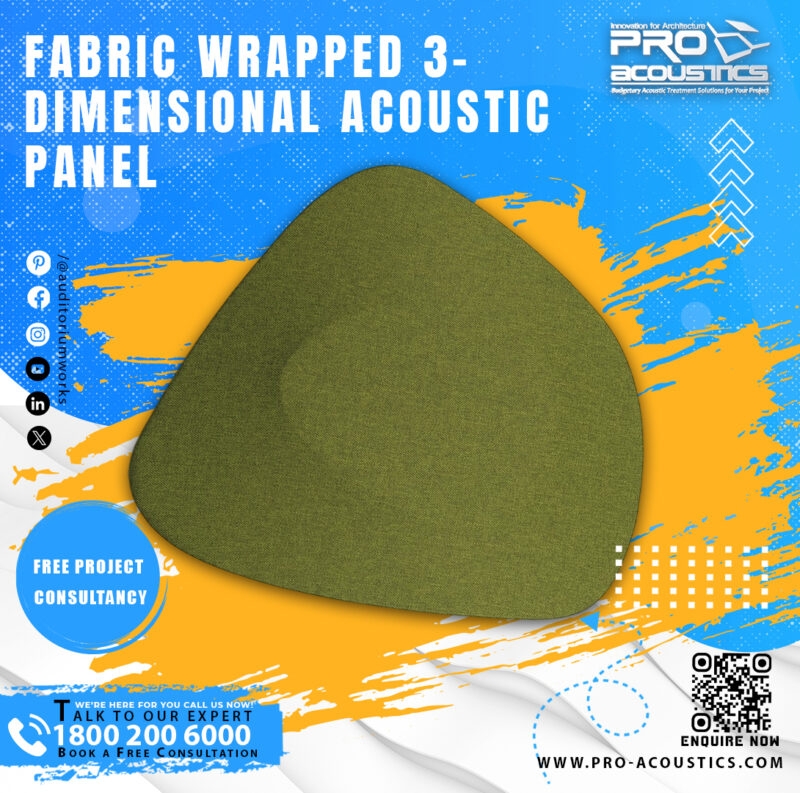 Fabric wrapped 3-Dimensional Acoustic Panel - Image 4