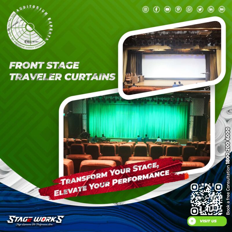 Front Stage Velvet Traveller Stage Curtain - Image 3