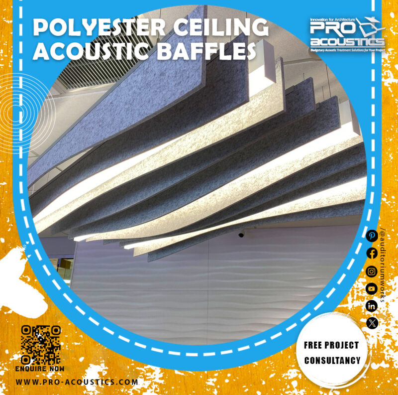 Polyester Ceiling Acoustic Baffles