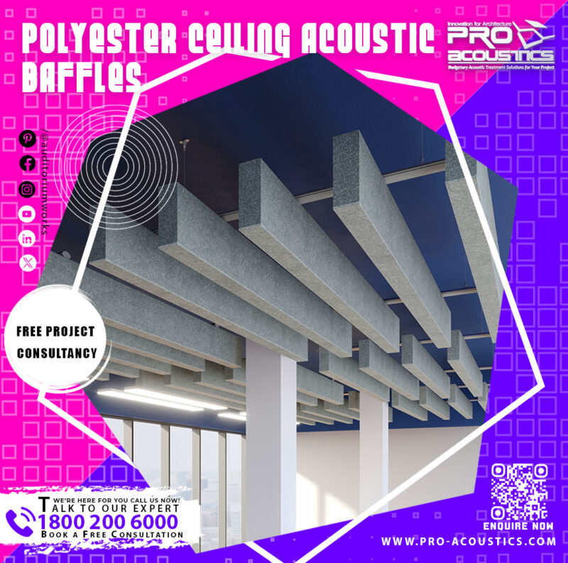 Polyester Ceiling Acoustic Baffles - Image 4