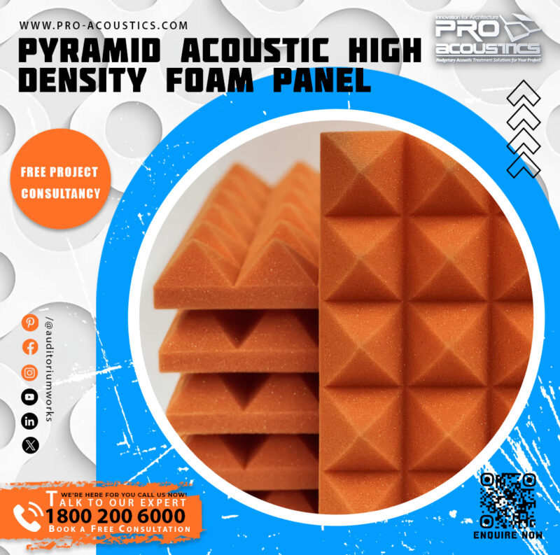 Pyramid Acoustic High Density Foam Panel - Image 4