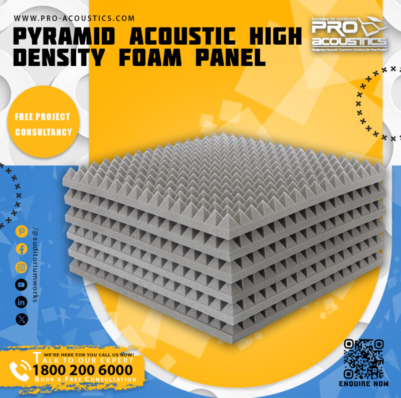 Pyramid Acoustic High Density Foam Panel - Image 3