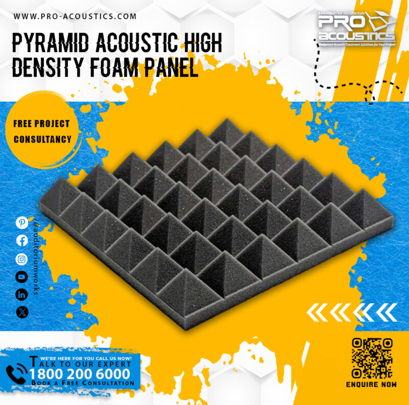 Pyramid Acoustic High Density Foam Panel - Image 2