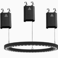 Stage Works LED 45*15W 4in1 6m Lifting Circle Beam Light (Including 3 Lifters) - Image 2