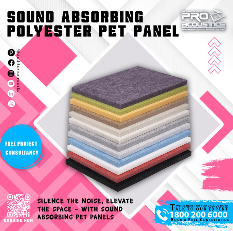 Sound Absorbing Polyester PET panel