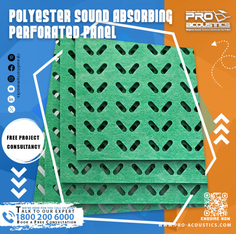 Polyester sound absorbing perforated Panel - Image 4