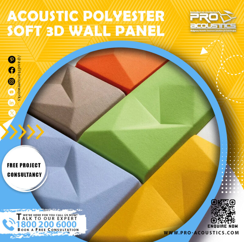 Acoustic Polyester Soft 3D Acoustic Panel - Image 4