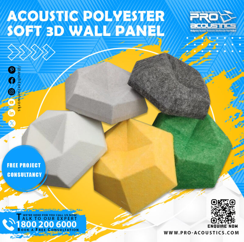 Acoustic Polyester Soft 3D Acoustic Panel - Image 5