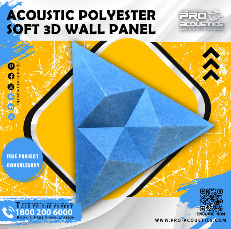 Acoustic Polyester Soft 3D Acoustic Panel - Image 3