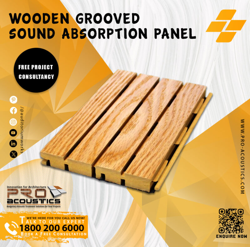 Wooden Grooved Sound Absorption Panel