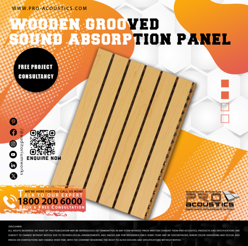 Wooden Grooved Sound Absorption Panel - Image 4