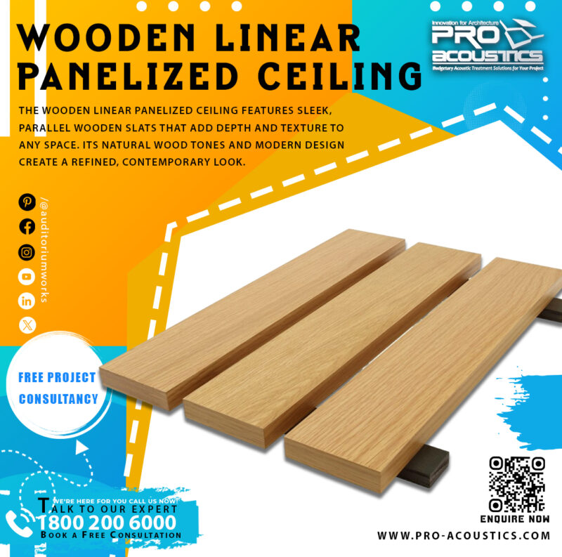 Wooden Linear Panelized Ceiling