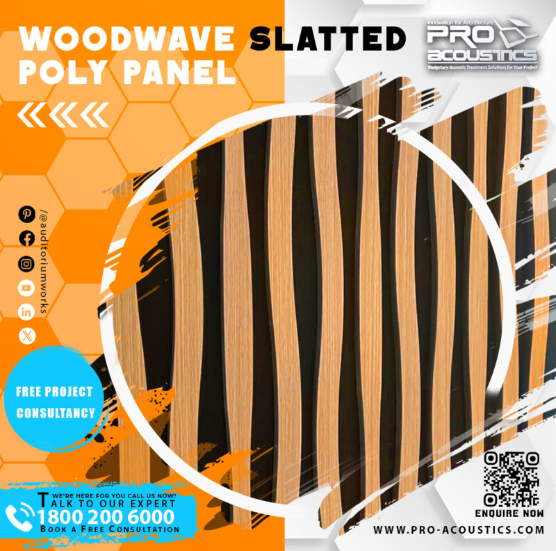 Woodwave slatted Poly Panel