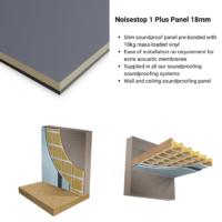 Noisestop 1 Plus Panel 18mm x 1200mm x 1200mm Soundproof Panel - Image 3