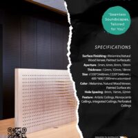Wooden Perforated Acoustic Panel - Image 4