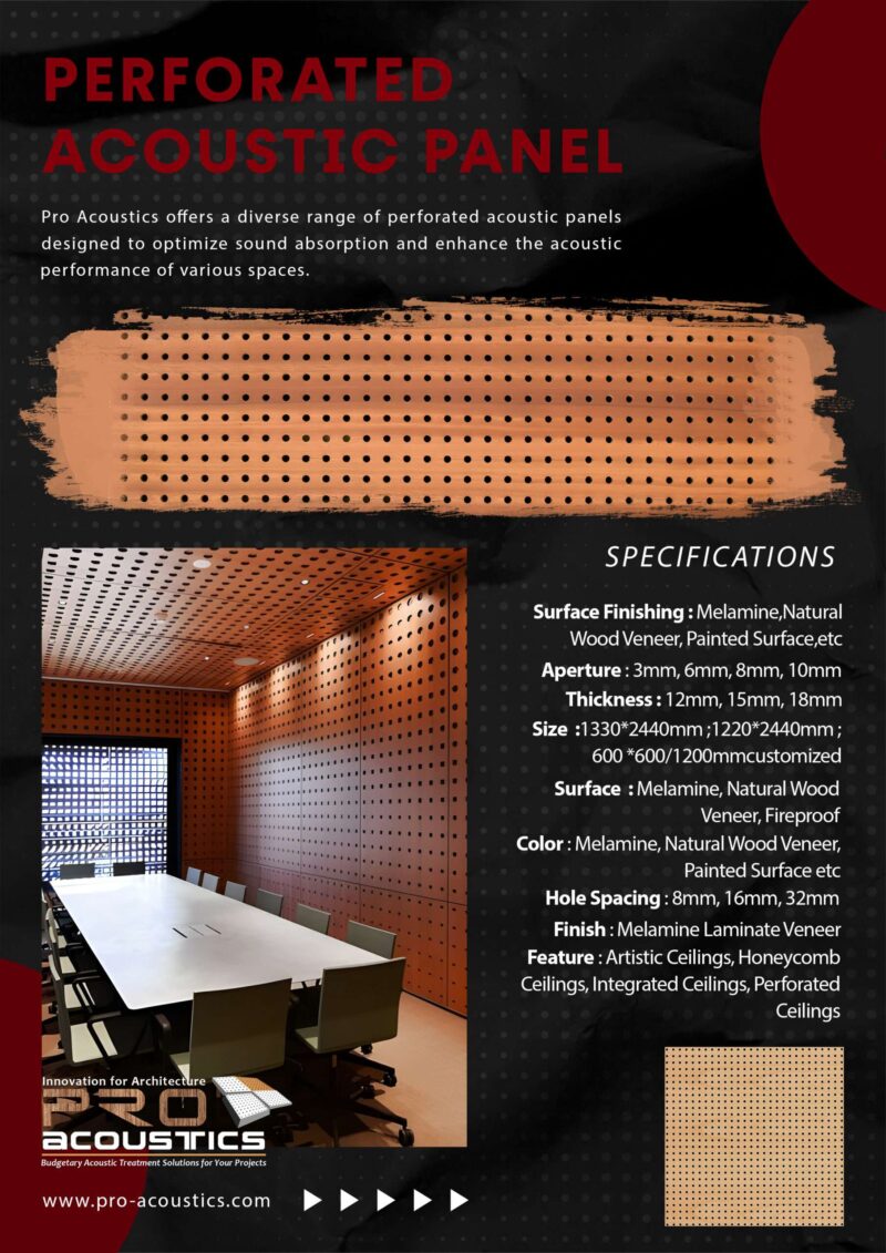 Wooden Perforated Acoustic Panel - Image 8