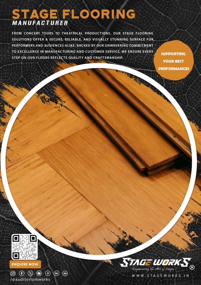 Teak Wood Stage Flooring 