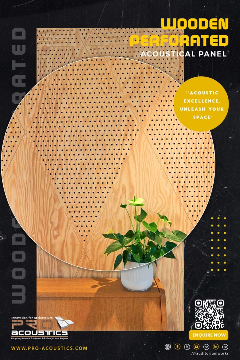 Wooden Perforated Acoustic Panel