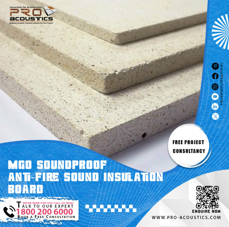 MgO Soundproof Anti-Fire Sound Insulation Board